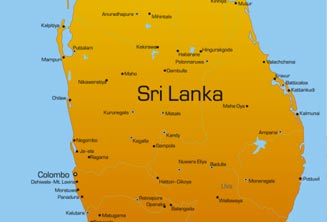 Sri Lanka map